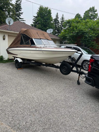 1978 Glastron 17ft Boat and Trailer 