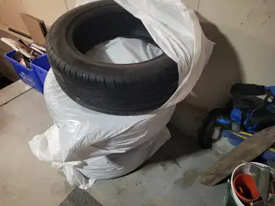 Used tires for sale. All season 235/55/R15. O nly used 1 year under 8000km. Asking 360 for all 4. Co...