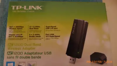 TpLink T4U usb WiFi Adapter, AC 1200, View more