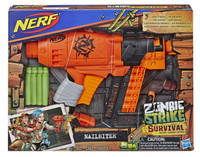 NEW Nerf Zombie Strike Survival System Nailbiter Blaster w/darts