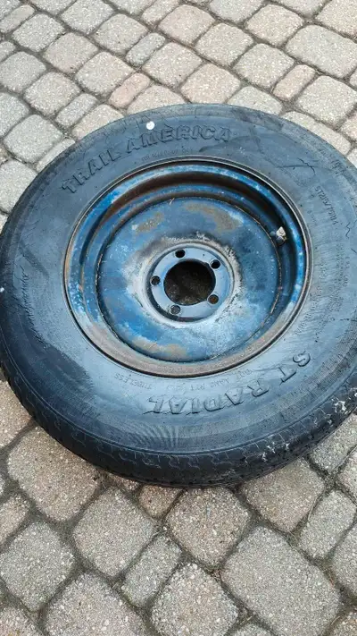 2 boat trailer tire rims for sale.