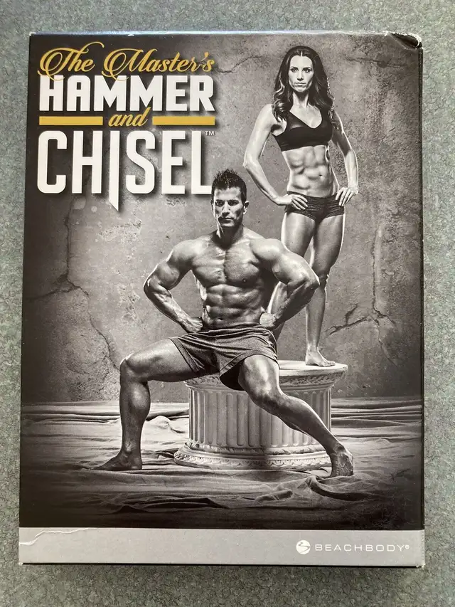 BeachBody dvd workout set The Master’s Hammer and Chisel EUC 
