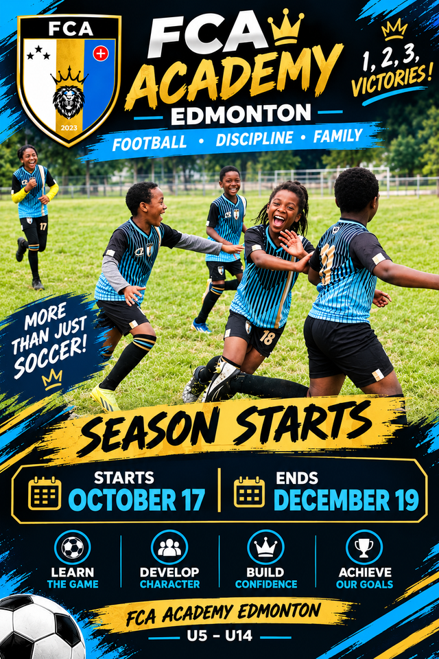 ⚽ Registration for the 2026-2027 FCA Academy Edmonton