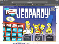 THE SIMPSONS JEOPARDY Board Game