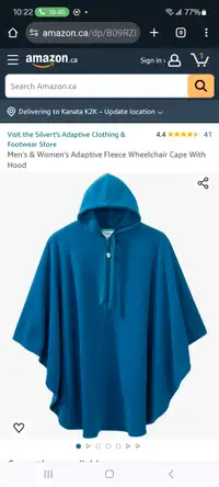 Cape for Wheelchair or chair 