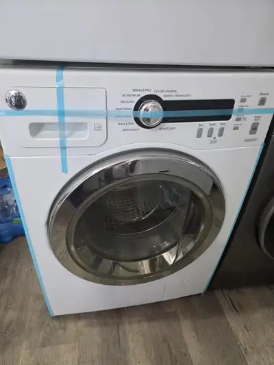 LIKE NEW GE 24 inch w front load washer stackable , View more