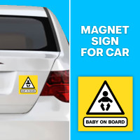 Baby On Board - Magnet Car Sign - CALGARY