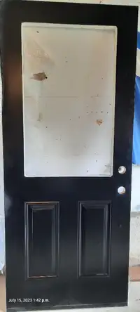 Metal entrance door