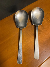 Vintage Haddon Hall Germany 18x8 Stainless Steel Serving Spoons