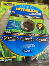 Aqua Stream 50 foot garden hose kink free ultra light 1/2-in