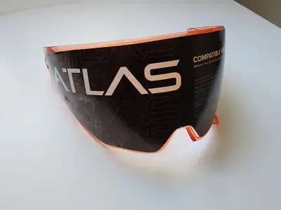 New! Ruroc Atlas Low Light 3.0 / 4.0 Orange Helmet Visor -43-80%, View more