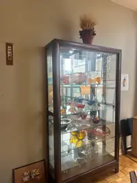 Sliding glass display cabinet 