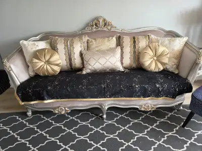 Vintage Style Ornate Sofa, View more
