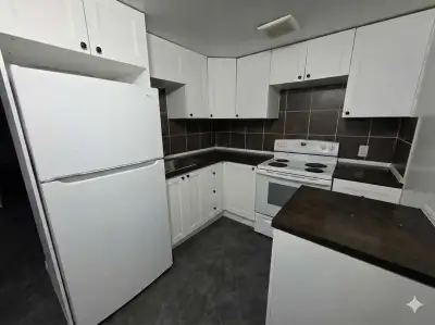 2 Bed 1 bath very spacious basement apartment on High street, seprate entrance from the back Tenant...