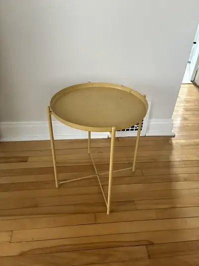 Gold Metal Round Side Table, View more
