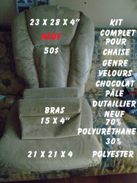 Kit de coussins pour chaise Dutallier ou  autre