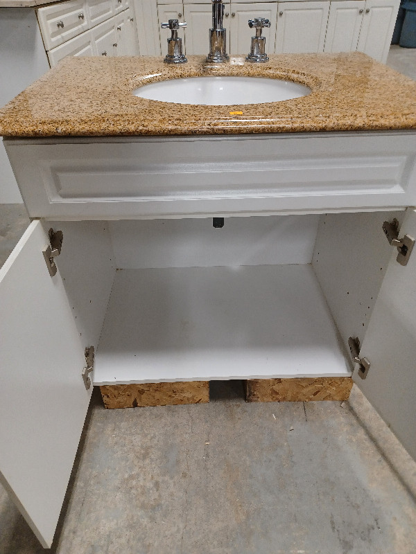 White Bathroom Vanity in Cabinets & Countertops in Edmonton - Image 3