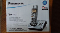 Dect 6.0 phone (Panasonic) with answering machine and 2 handsets