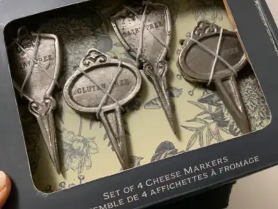 CHEESE/FOOD Markers, Set of 4 x 2, NEW in Gift box, View more