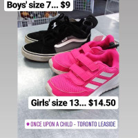 Great selection of kids' shoes!