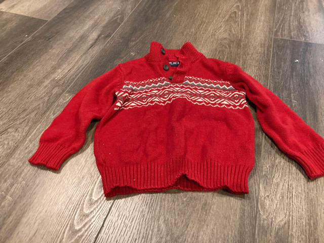 Red Children’s Place sweater - size 3T in Clothing - 3T in Kitchener / Waterloo