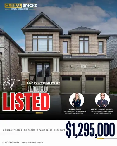 MLS # X13118686 Stunning detached home in Waterloo region at Ayr inbetween Cambridge and Paris Brant...