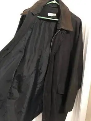 Men's mid-length coat, removable suede collar $135 large regular in Men's in Oakville / Halton Region - Image 7