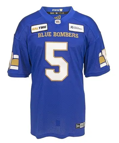 WANTED NEW STYLE WINNIPEG BLUE BOMBERS NEW ERA JERSEYS, View more