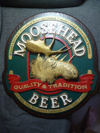 Moosehead Beer sign 28 x 29 inches