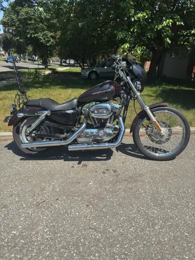 2006 Harley Davidson Sportster XL1200C Last year of the carburetor Vance and Hines slip ons LED head...