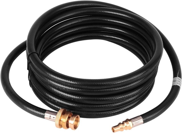 12 FT 1/4'' Propane Quick Connect Hose for RV to Gas Grill in BBQs & Outdoor Cooking in Hamilton