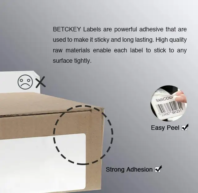 BETCKEY - 4" x 3" (102 mm x 76 mm) Shipping & Multipurpose Label in Printers, Scanners & Fax in City of Toronto - Image 3