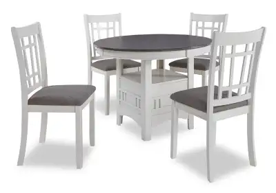 Dena 5-Piece Dining Set (Round w/ Extension), View more