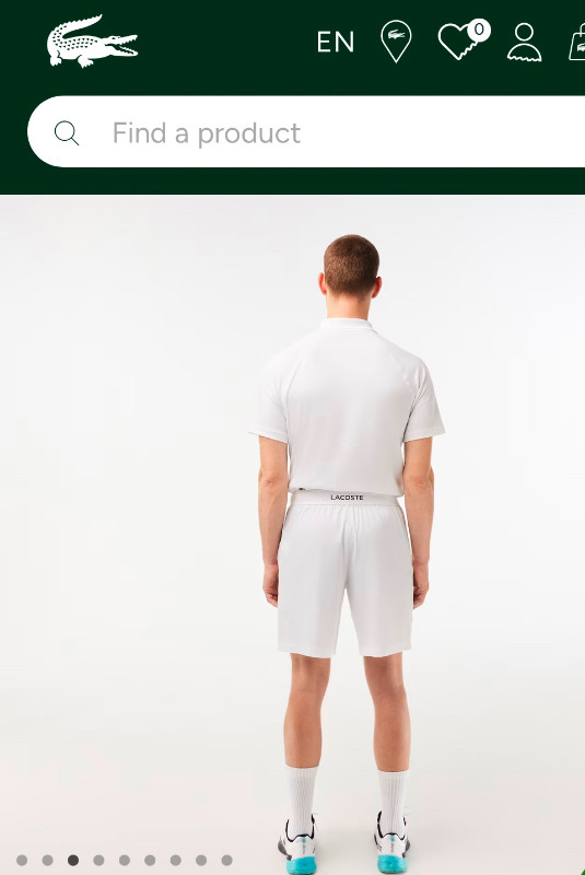 Lacoste sport Ultra-light tennis shorts. Size: M $109 dans Hommes  à Ville de Montréal - Image 3