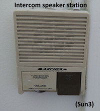 Intercom Base & Speaker Station - Nutone, 1950-70's (Sunf)