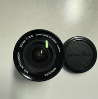 Minolta 20mm F2.8 Wide-angle lens