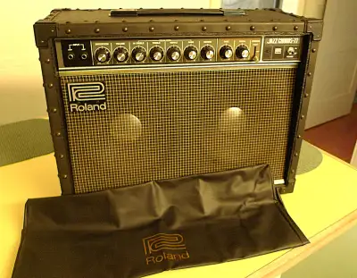 Mint ROLAND Japan guitar amplifier, JC-77, NEW cover, casters, View more