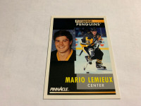 1991-92 Pinnacle #1 Mario Lemieux Pittsburgh Penguins NM -MT.