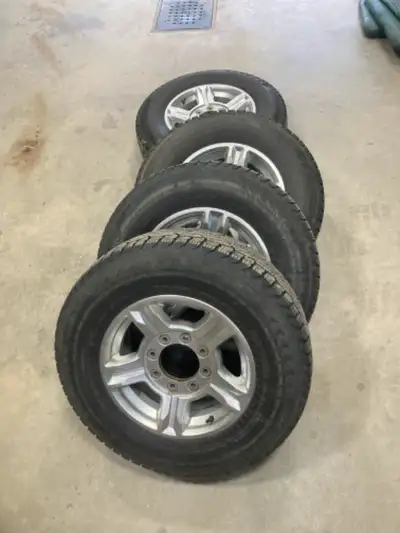 Nokian winter tires, they say are the best. Non-studded Hakkapeliitta LT2, 245/75R17, life is still...