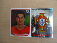 Cristiano Ronaldo & Portugal insert logo panini stickers