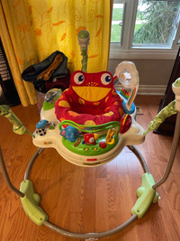Fisher Price Rainforest Jumperoo baby activity center, excellent