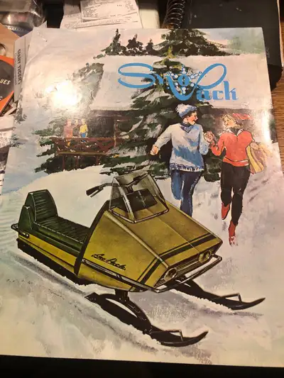 Ultra rare sno pack single colour sheet pamphlet-/ in mint cond— never mind the brochure you will ne...