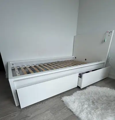 White Twin Bed, View more