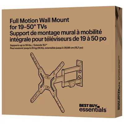 19" – 50" Full Motion TV Wall Mount, View more