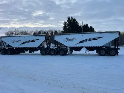 Used 2020 Doepker SuperB Grain Trailer Steel current MB safety Tires about 65% new slope with heavy...