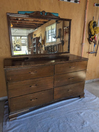 Old (walnut?) dresser for sale