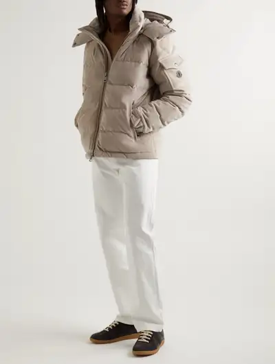 Moncler Maya Corduroy Hooded Down Puffer Jacket size XL, View more