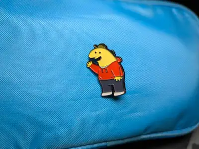 Smiling Friends Charlie Enamel Pin Brooch, View more