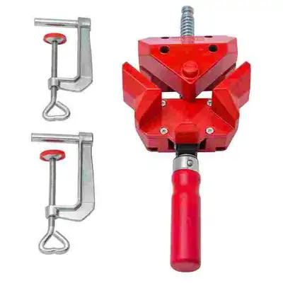 4 Like New Right Angle Clamps & 7 Table Clamps, View more
