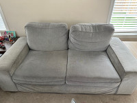 Loveseat couch beige/grey